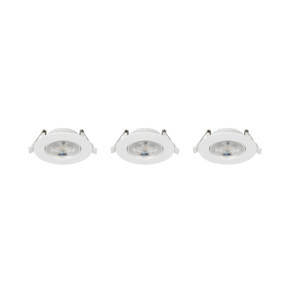 Set of 3 recessed spotlights Altai white