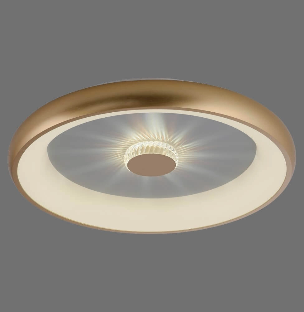 Round ceiling lamp Vertigo brass Ø 61.5cm Just Light 4043689995096