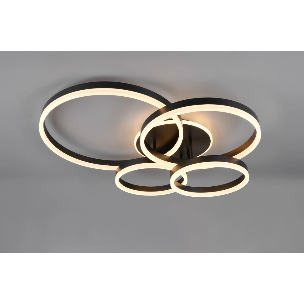 Ceiling lamp Drake black modern Trio 4017807657807
