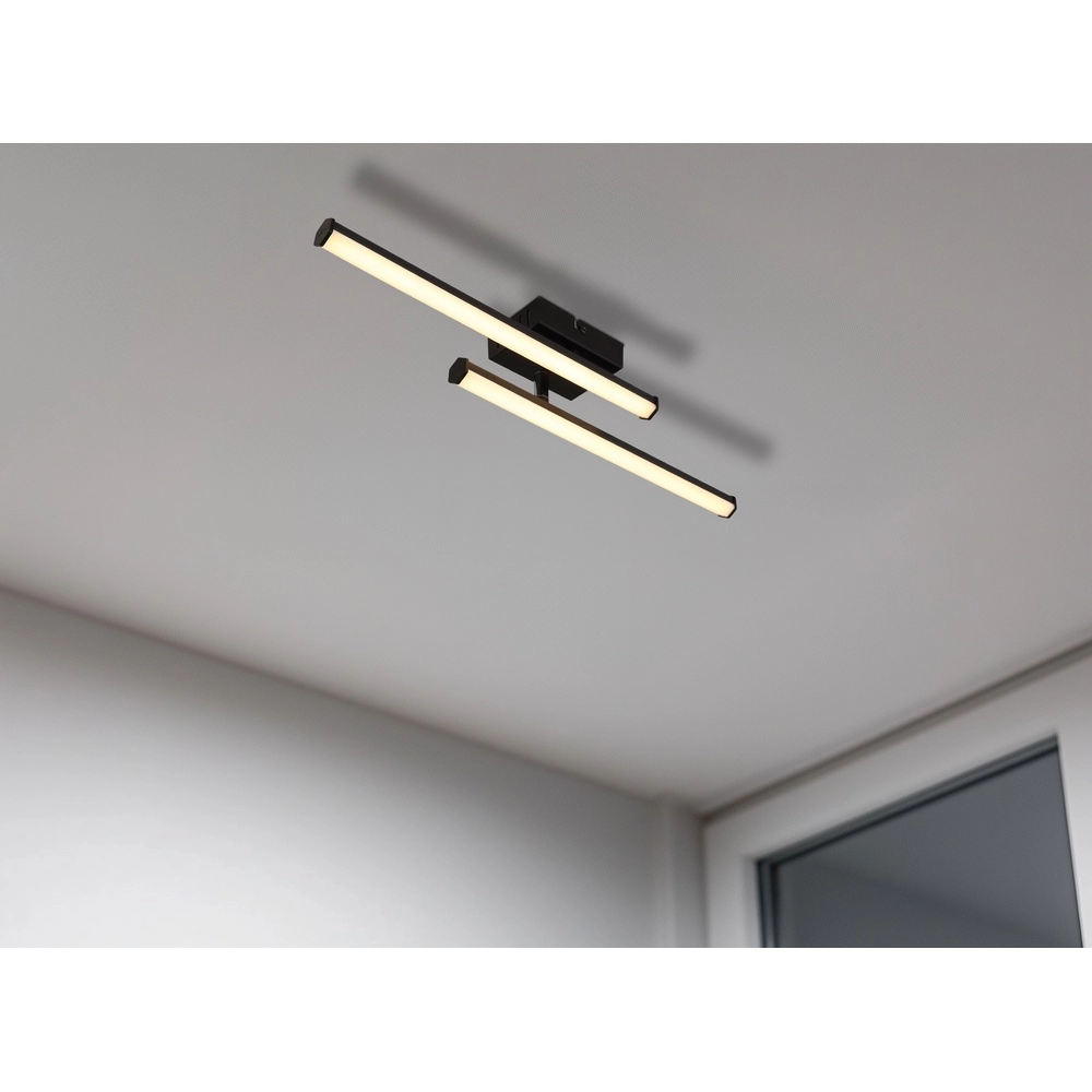 Modern ceiling lamp Kirina 50cm black Globo 9007371512232