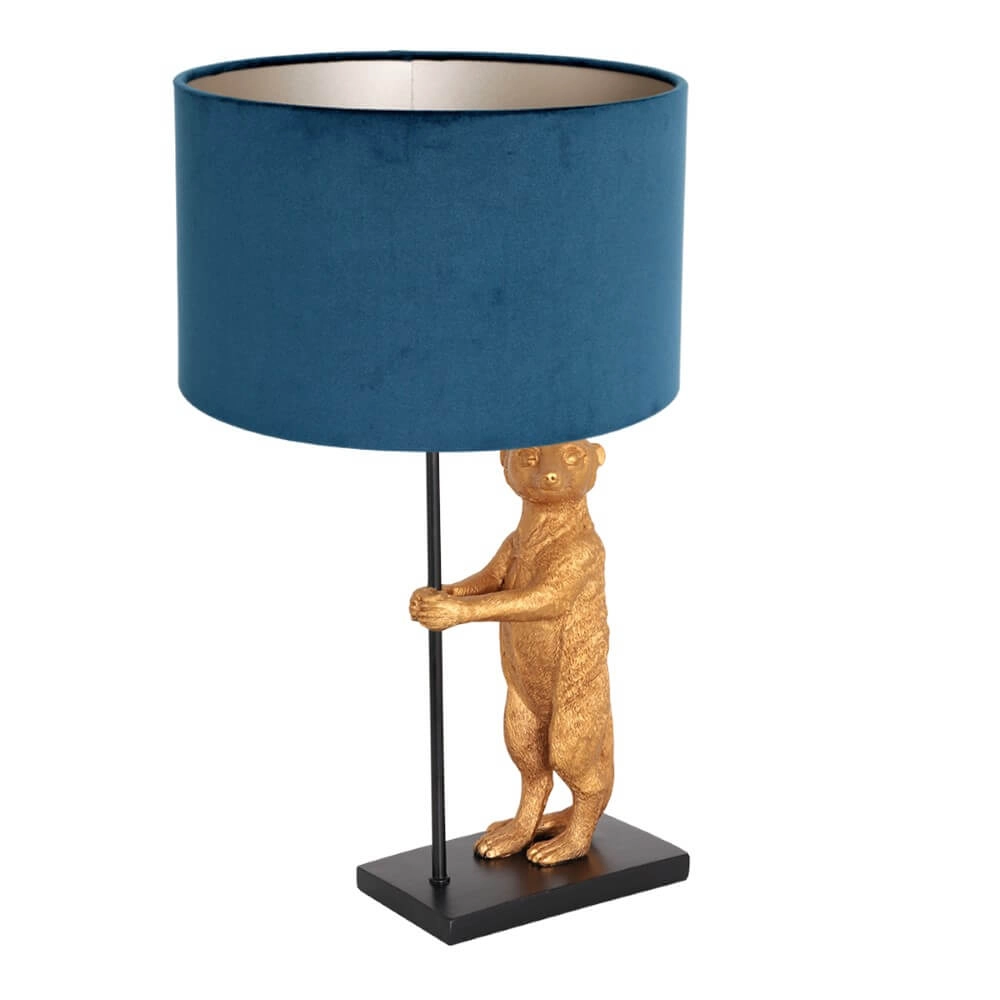 Table lamp Animaux with blue velvet Steinhauer 8712746151855