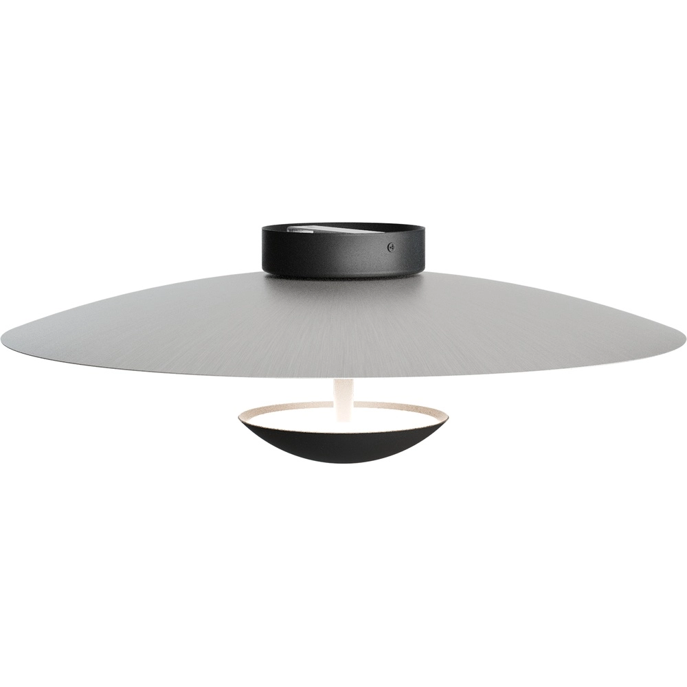 Ceiling lamp 16cm Scala Ø 45cm black with nickel Masterlight 8718121397436