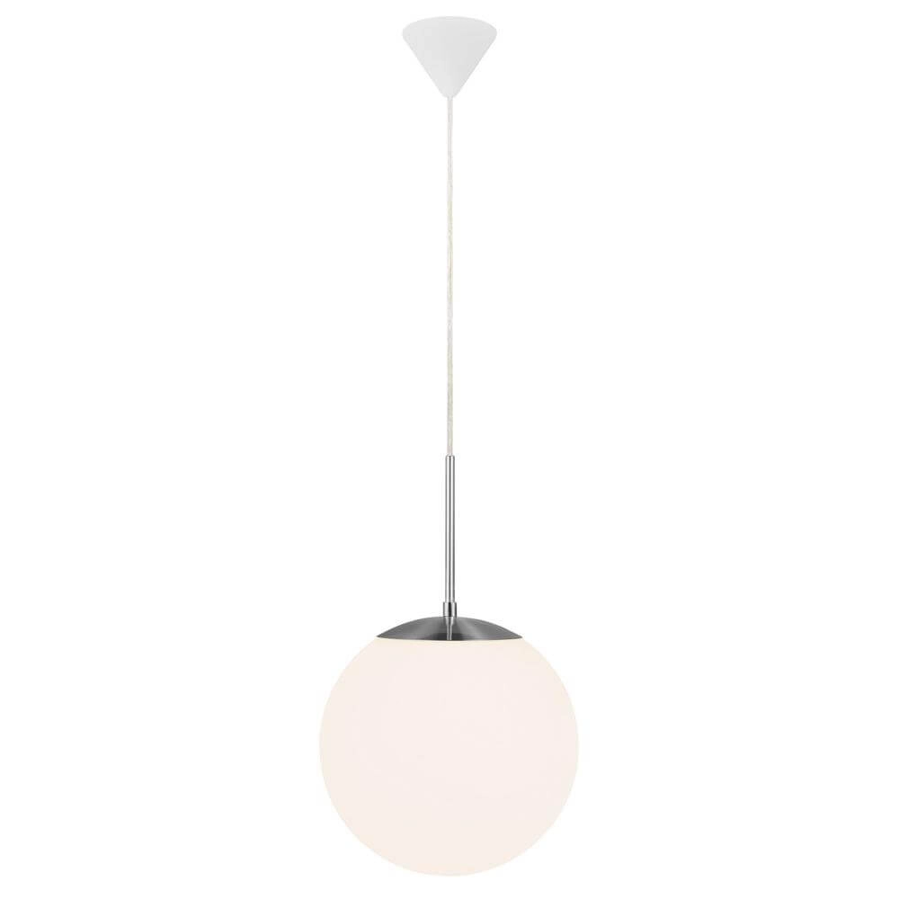 Glass pendant lamp Cafe white Ø 25cm Nordlux 5701581103016