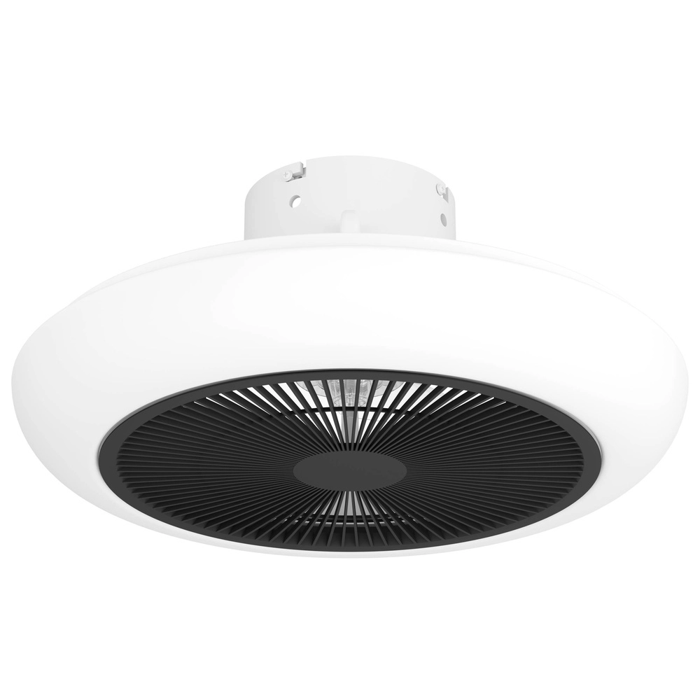Design ceiling fan Sayulita white with black