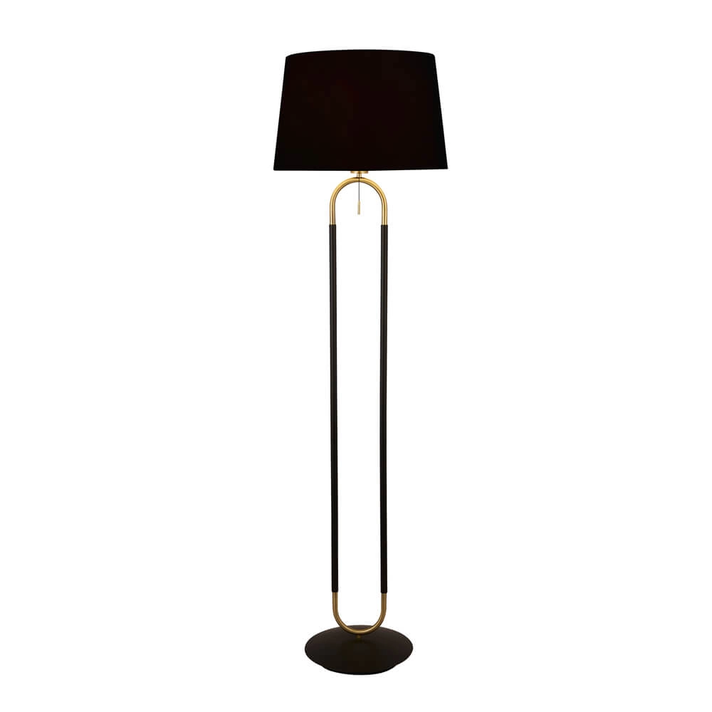 Floor lamp Jazz 161cm black with gold