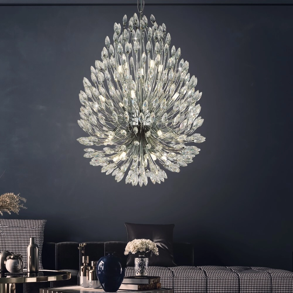 Ø 51cm chandelier Peacock Searchlight 5053423227658