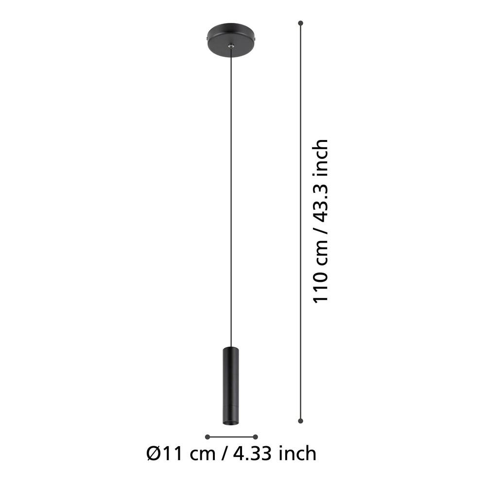 Slim pendulum Almudaina Ø 4cm - 5W Led Eglo 9008606281817
