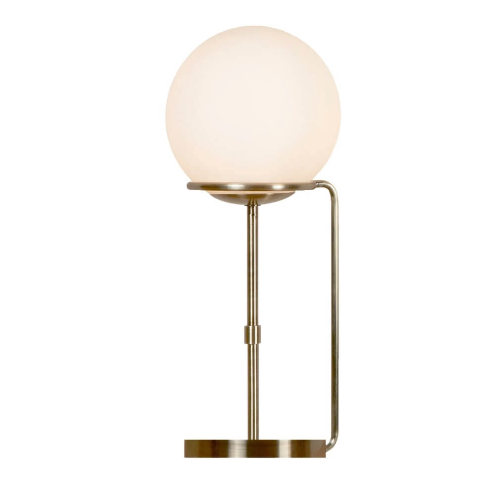 Table lamp Trombone with glass ball