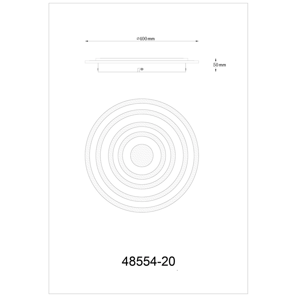 Design ceiling light Alois white Ø 40cm Globo 9007371453900