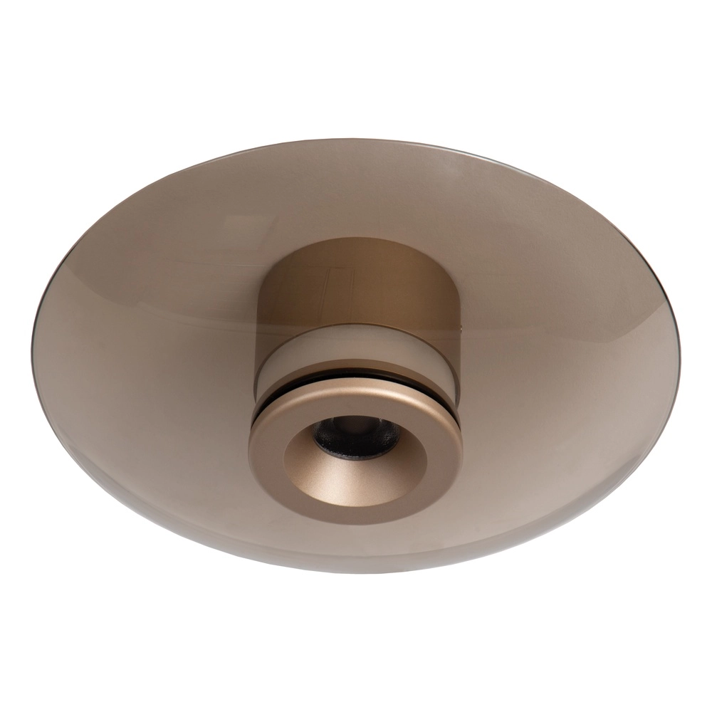 Led ceiling light Santiago Ø 23cm - champagne with amber glass Premium by Lucide 5411212221889