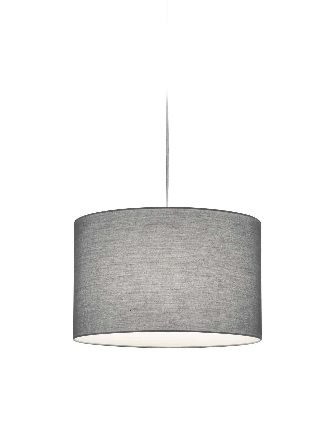 2-phase track pendant lamp Duoline Ø 40cm grey