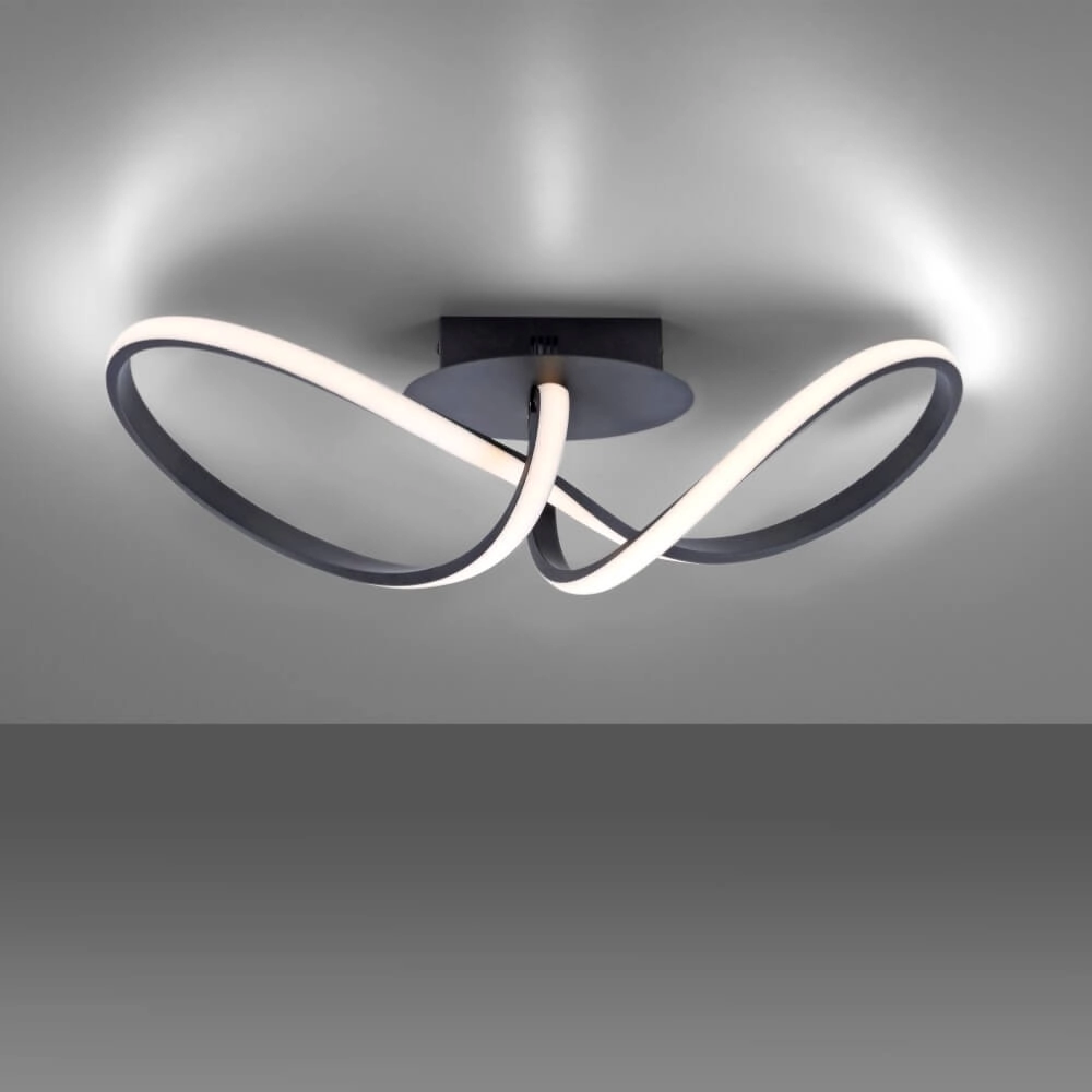 Design ceiling lamp Maria black Just Light 4043689975777