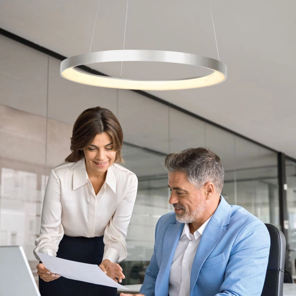 Pendant lamp Ringlede grey Steinhauer 8712746184969