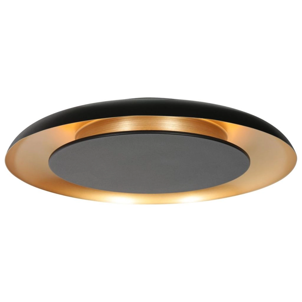 Modern ceiling lamp Golden Veil black with gold Steinhauer 8712746186772
