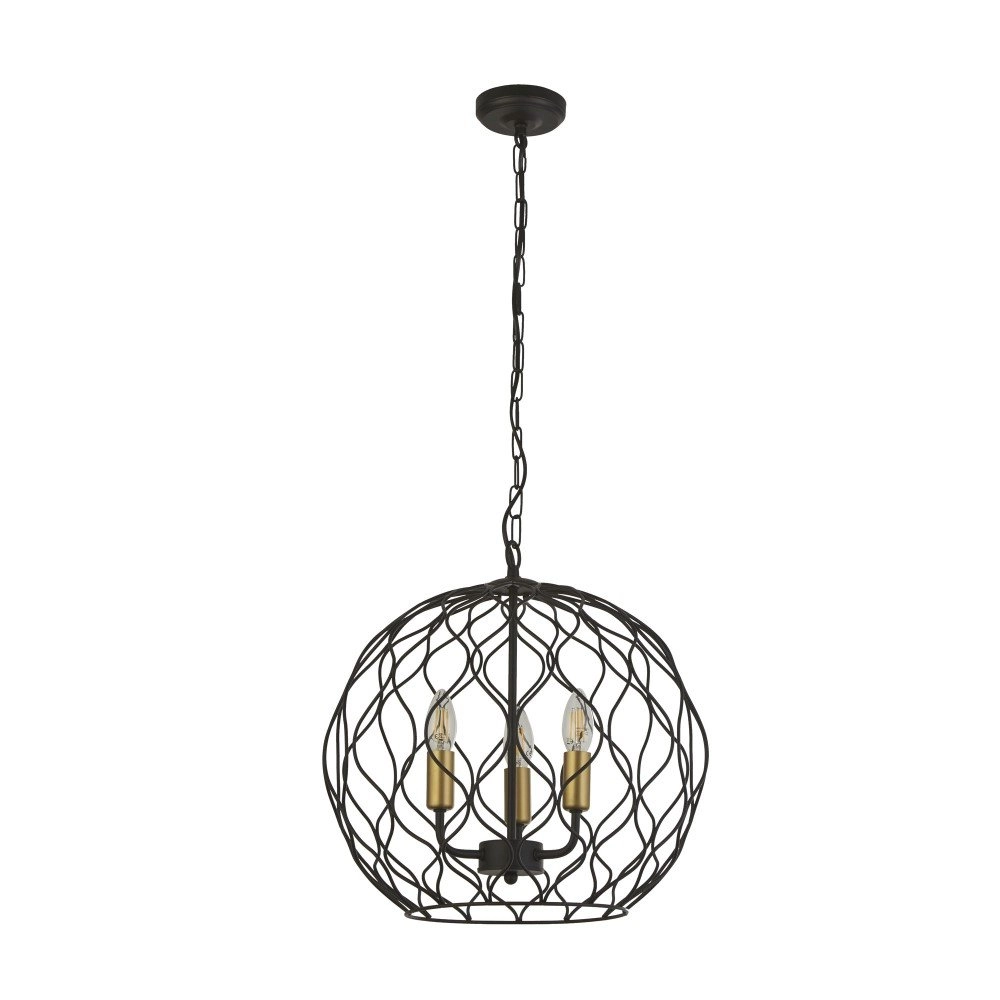 Country Pendant Lamp Finesse 3-light Searchlight 5053423158488