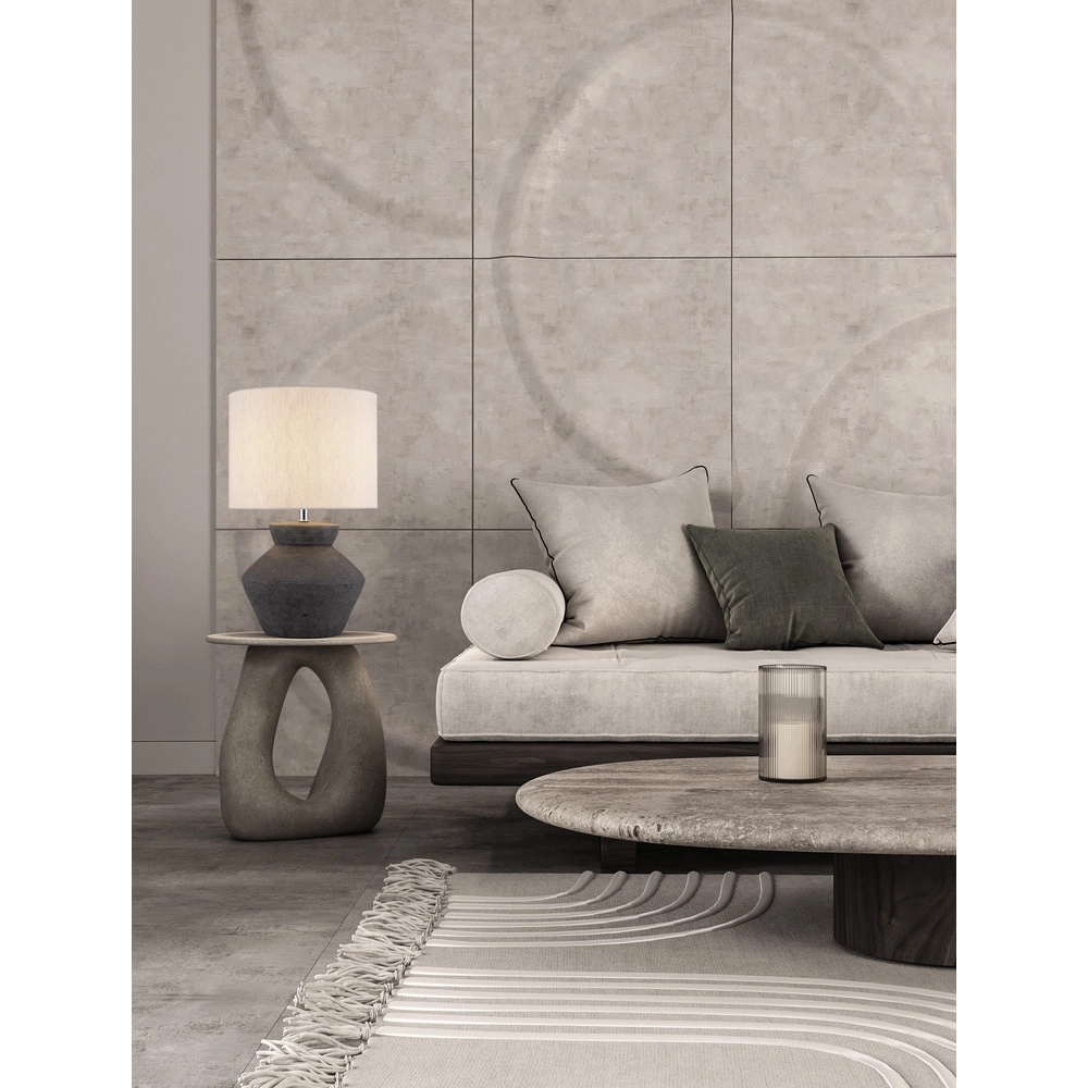 Table lamp Plumage anthracite with cream shade Lyora 5212017468239