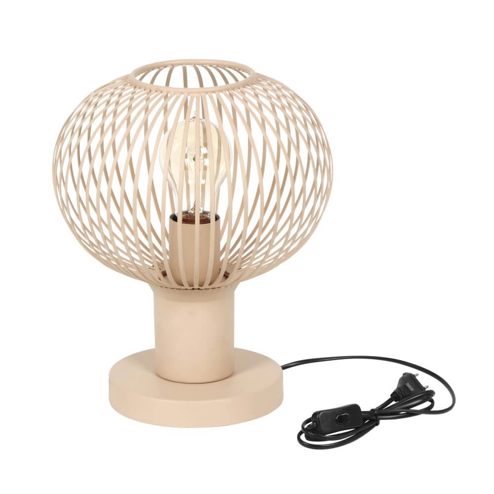 Wire table lamp Gila Ø 23cm - sand Trio 4017807629088