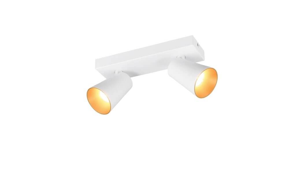 Double surface-mounted spotlight Sharp white
