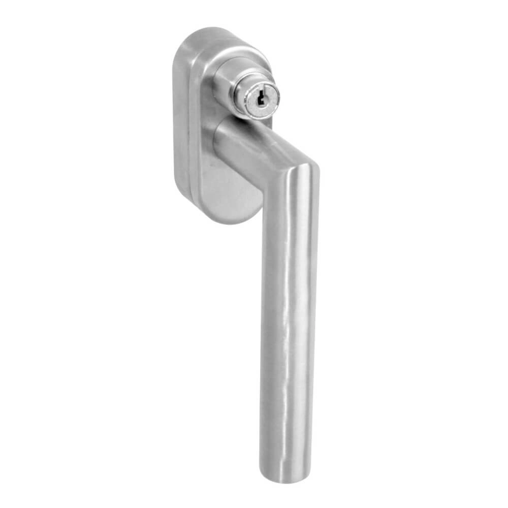 Window handle angle Ventra lockable stainless steel