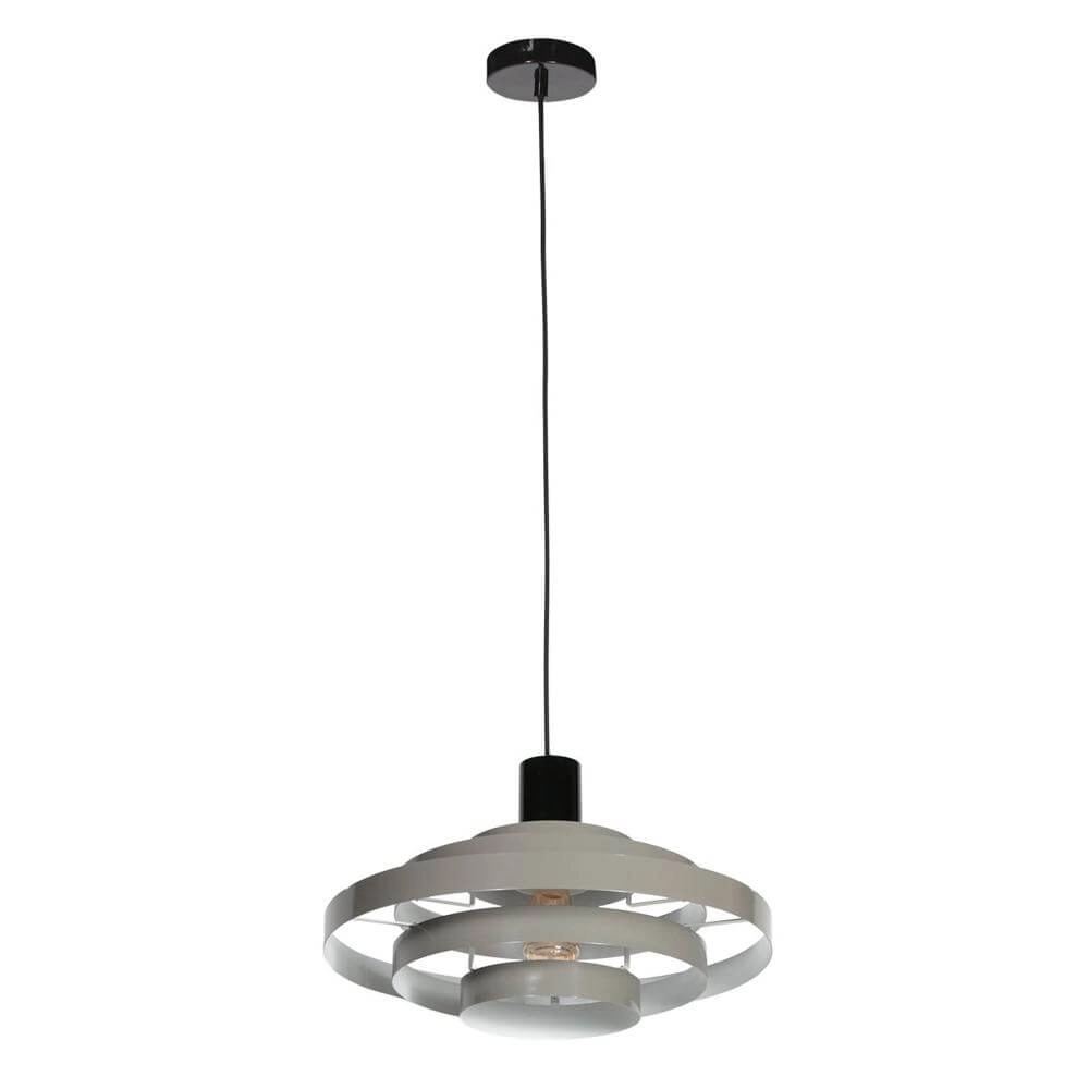 Design pendant lamp Halo Cirque grey Ø 50cm Steinhauer 8712746178319