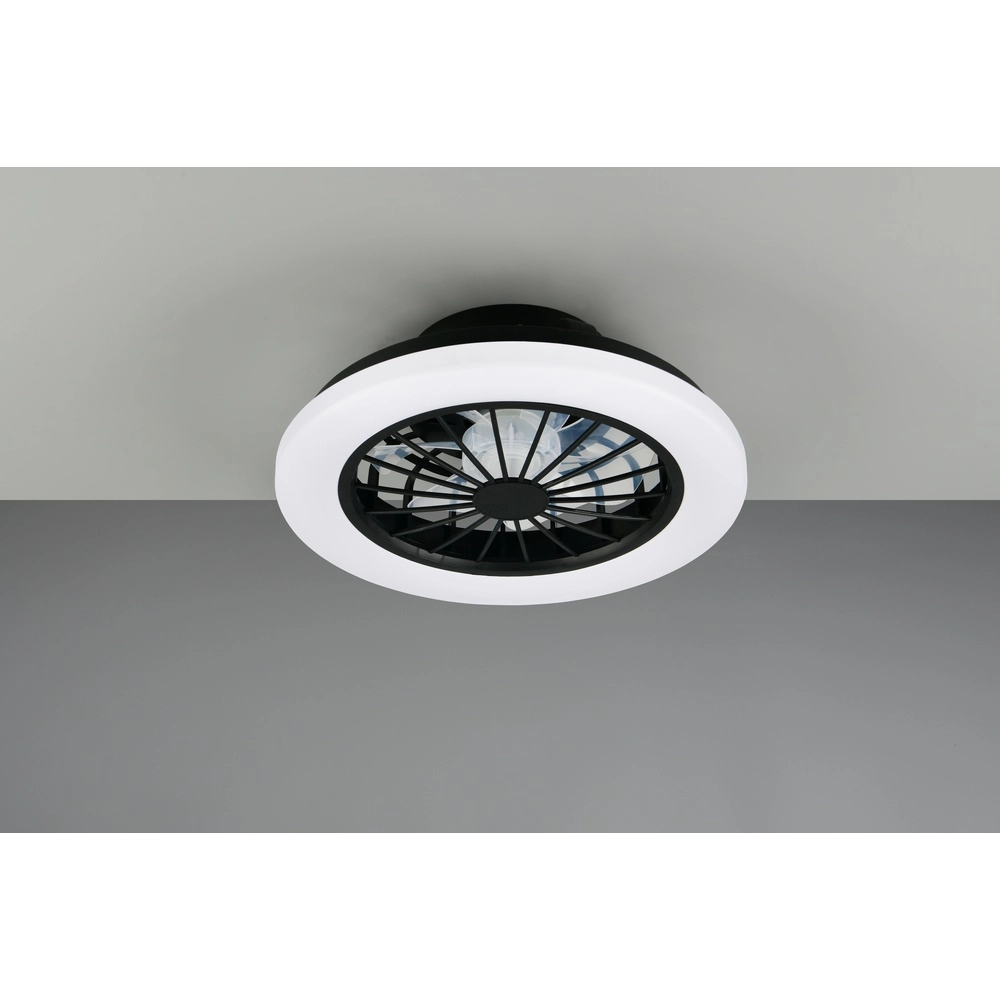 Ceiling fan Rotsund black Ø 38cm Trio 4017807693164