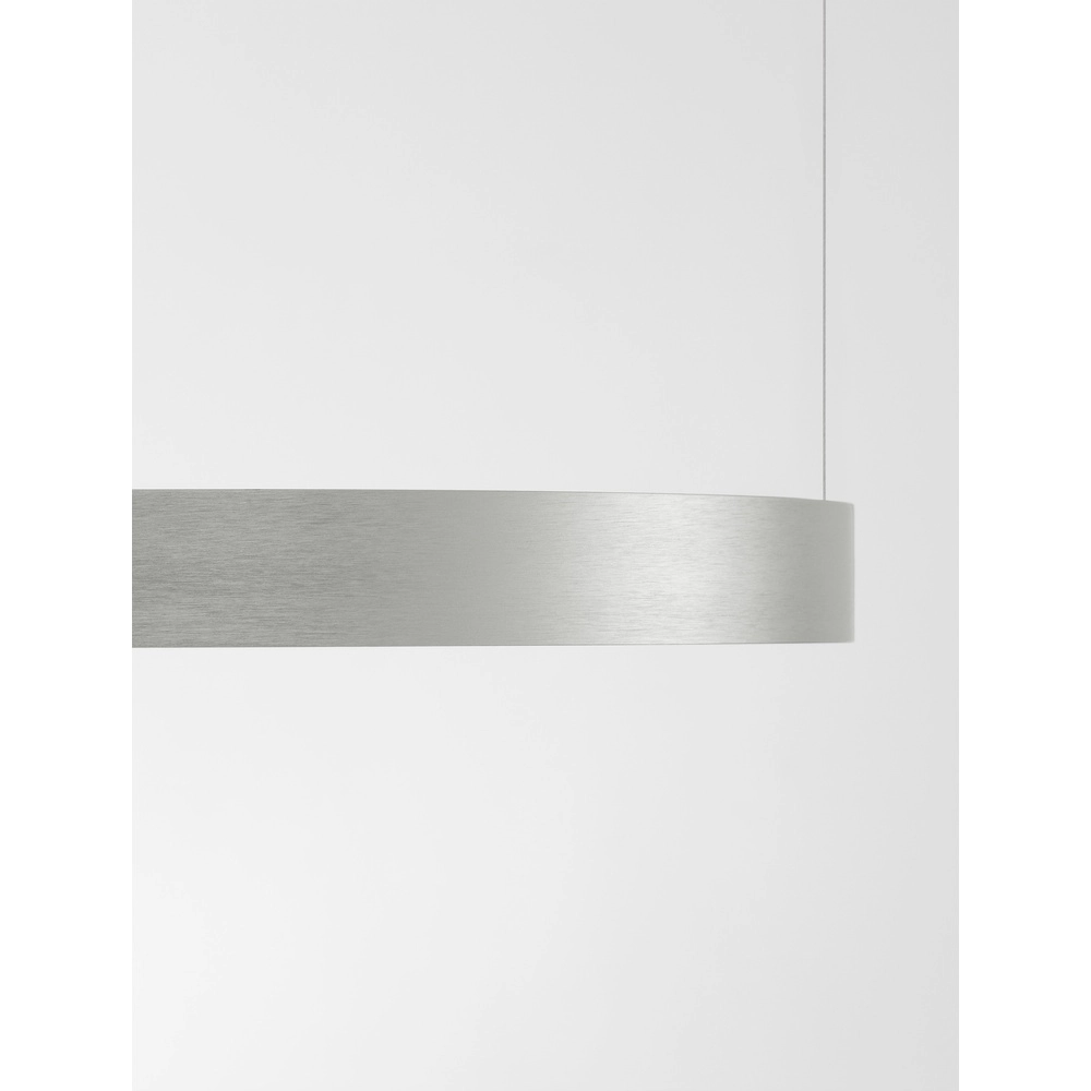 Round pendant lamp Perrine silver grey Ø 40cm Lyora 5212017438393
