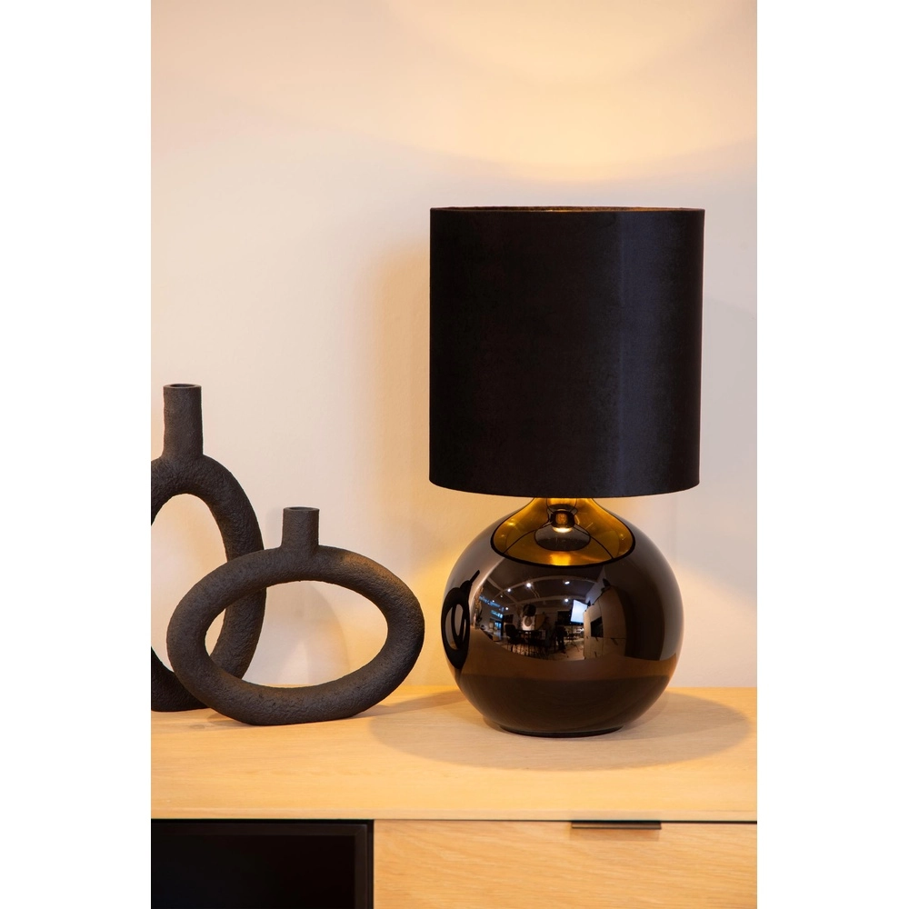 Black table lamp Esterad Ø 24cm Lucide 5411212105936