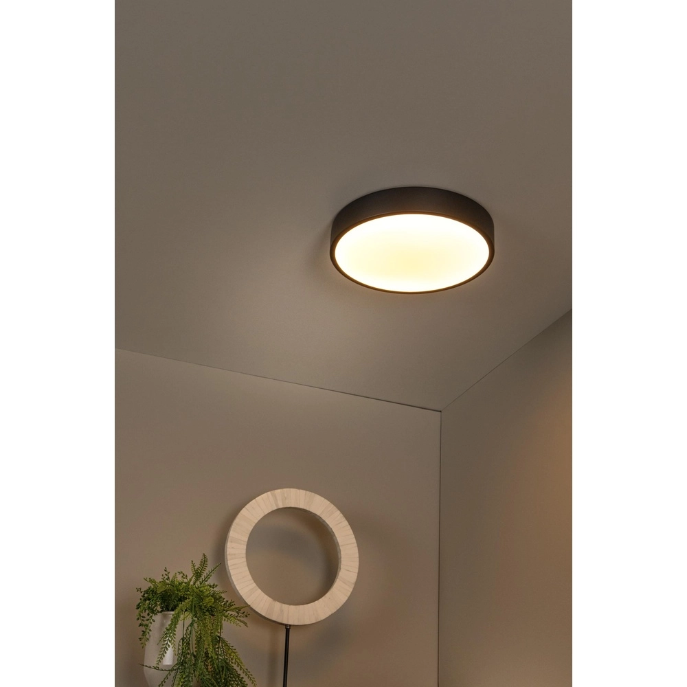 Ceiling light Unar Ø 30cm - 2700K - black Lucide 5411212791870