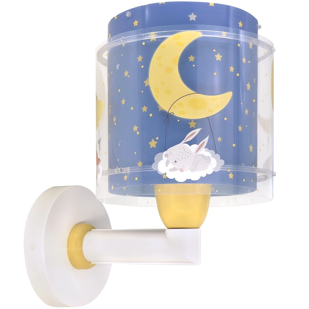 Children's room wall lamp Moon Dreams blue