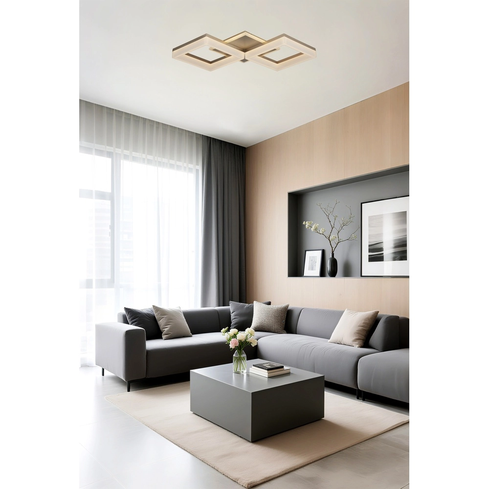 Ceiling lamp Fence gold Searchlight 5053423303611