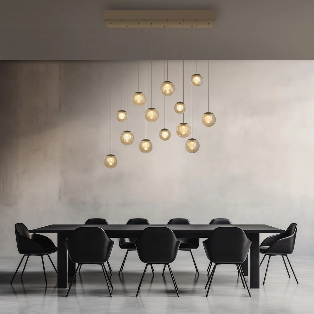 13-light pendant lamp Pure Popup Bronce Paul Neuhaus 4012248398319