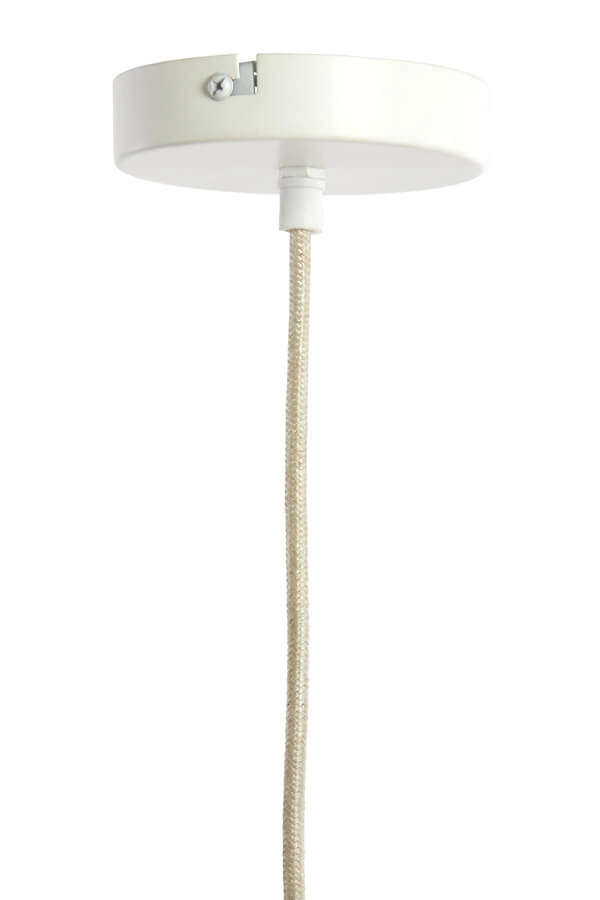 White pendant lamp Zubeda Ø 38.5cm Light & Living 8717807706616