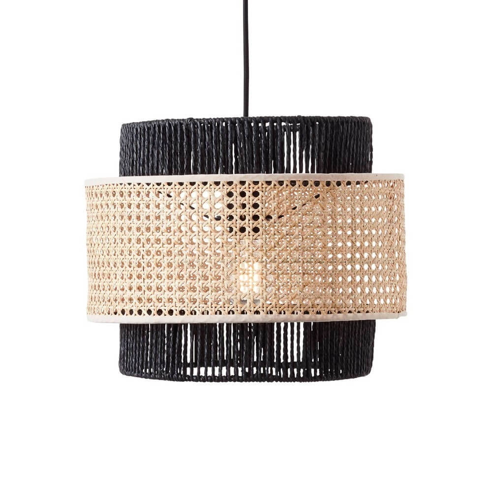 Rattan pendant lamp Arles Ø 36cm