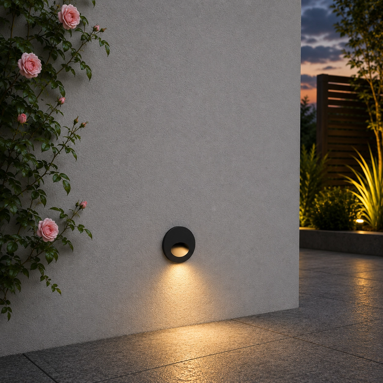 Round recessed light Circe anthracite