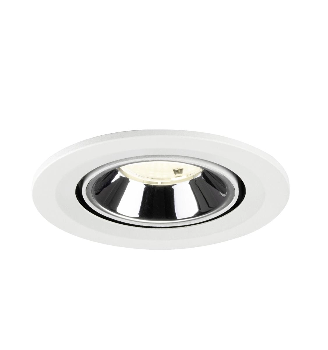 Recessed spotlight Numinos Gimble S white/chrome 4000K - 55deg SLV 4024163313223