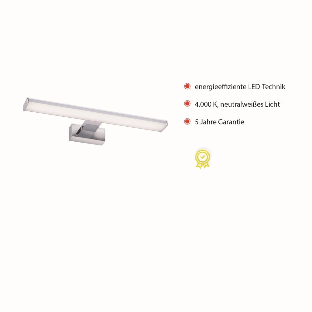 Mirror wall lamp Mattis 40cm chrome Just Light 4043689961725