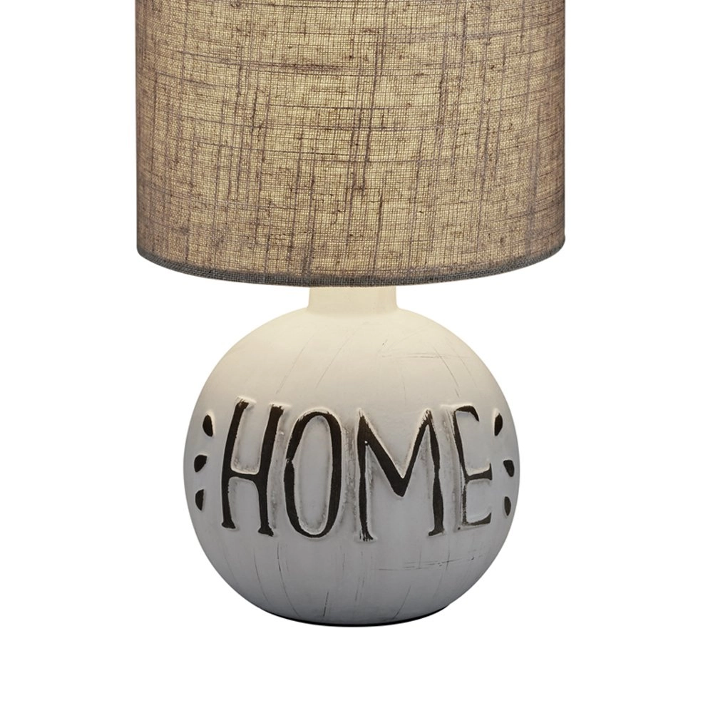 Country table lamp Esna Home 16cm grey Trio 4017807377651