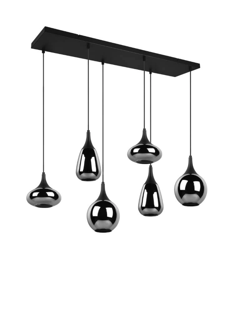 6-light hanging lamp Lumina with smoke glass Trio 4017807542295