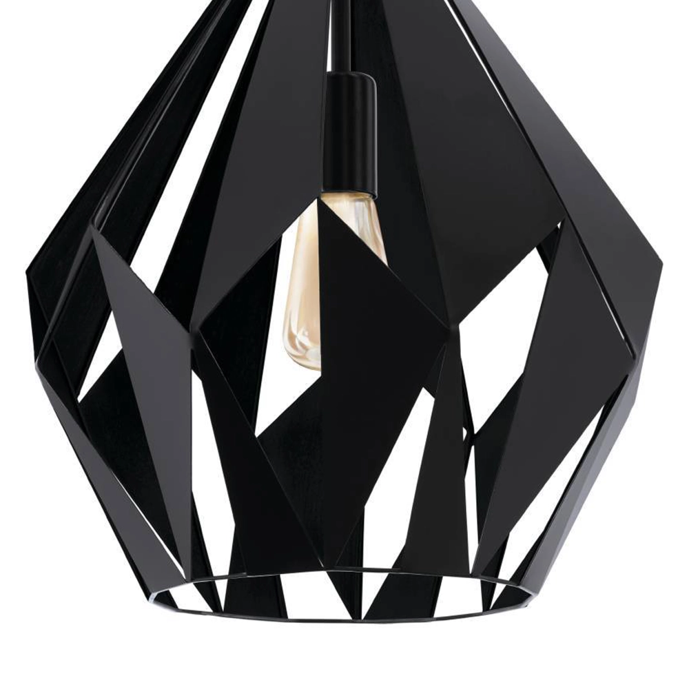 Black pendant lamp Carlton 5 Ø 38.5cm Eglo 9002759436988
