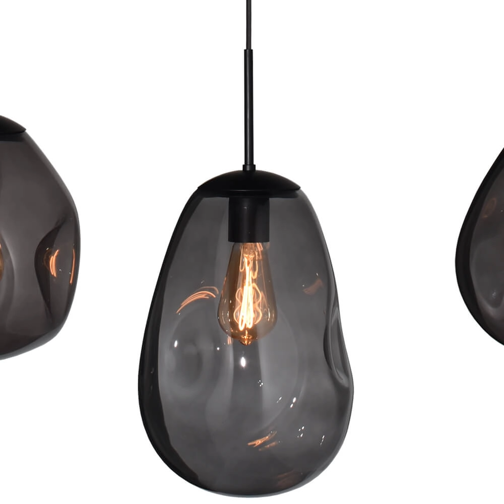 Hanging lamp Lava Oval 4x smoke glass Masterlight 8718121290102