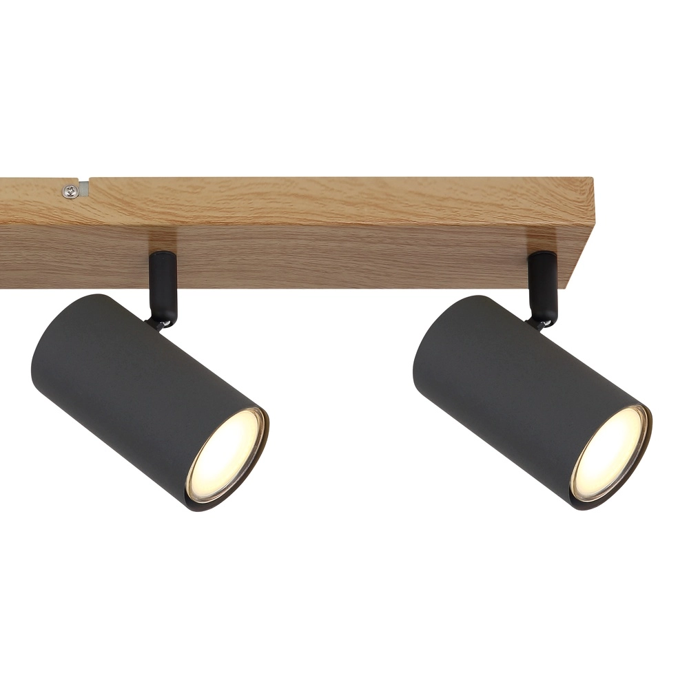 Ceiling lamp 4-lights Robby wood Globo 9007371439539