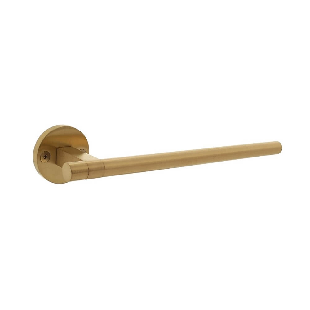 Design door handle Shiraat left brass matt