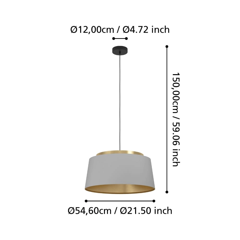 Chic hanging lamp Almerimar Ø 55cm Stars of Light 9008606243037