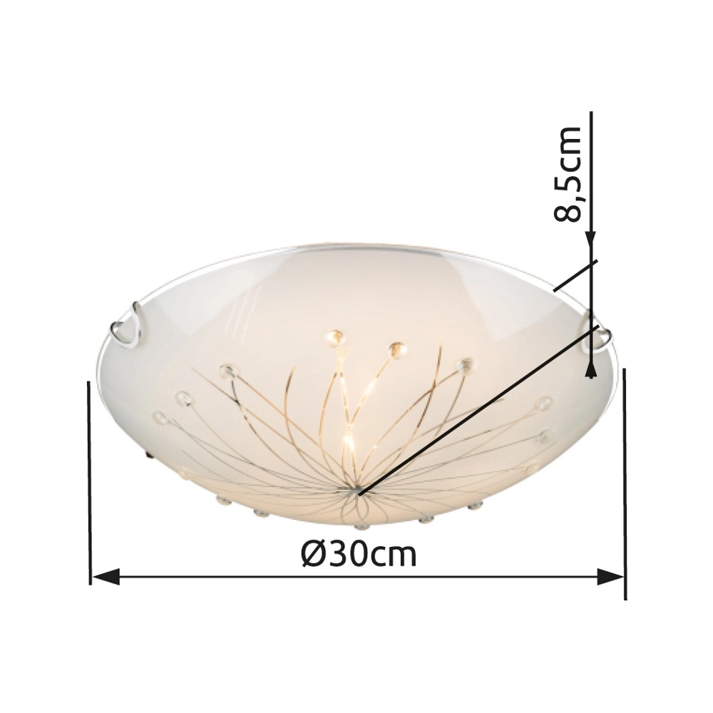 Ceiling light Calimero I white Globo 9007371335275