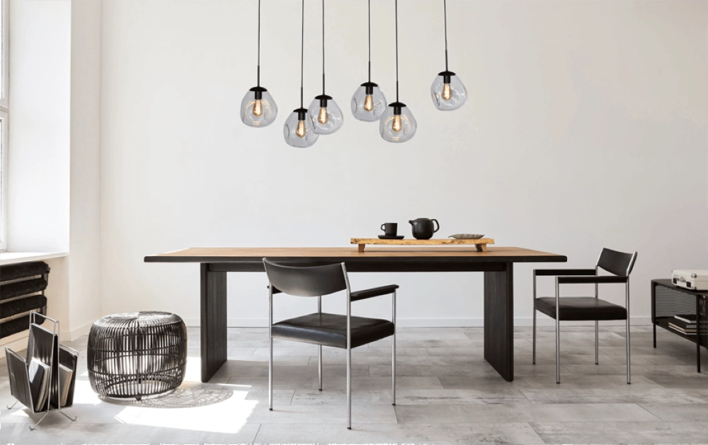 Hanging lamp Lava 6x clear glass Ø 24cm Masterlight 8718121286181