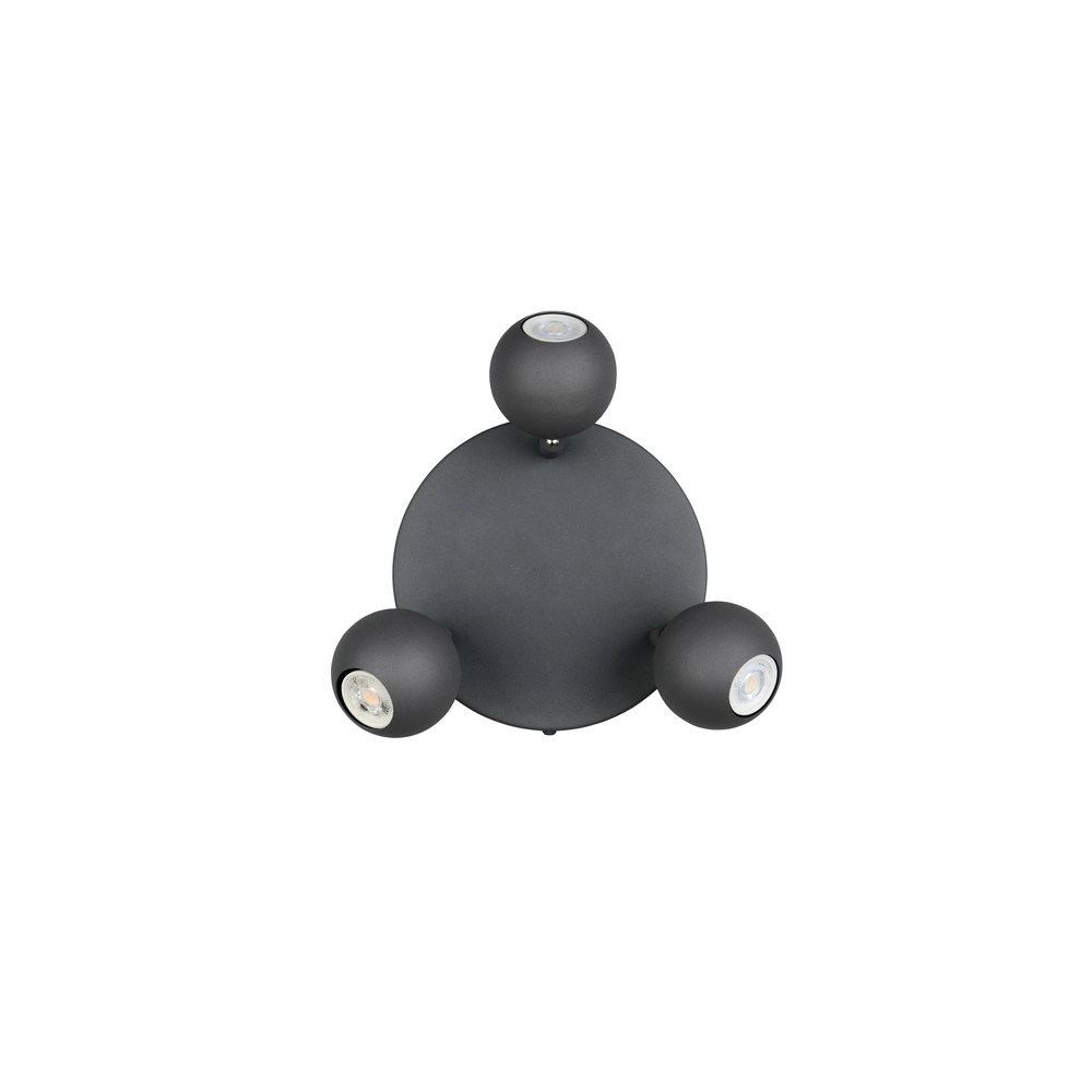 Surface-mounted spot Enaro 3-light anthracite