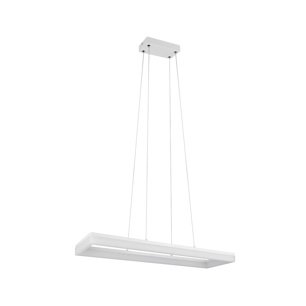 Sleek pendant lamp Camino white Trio 4017807655780