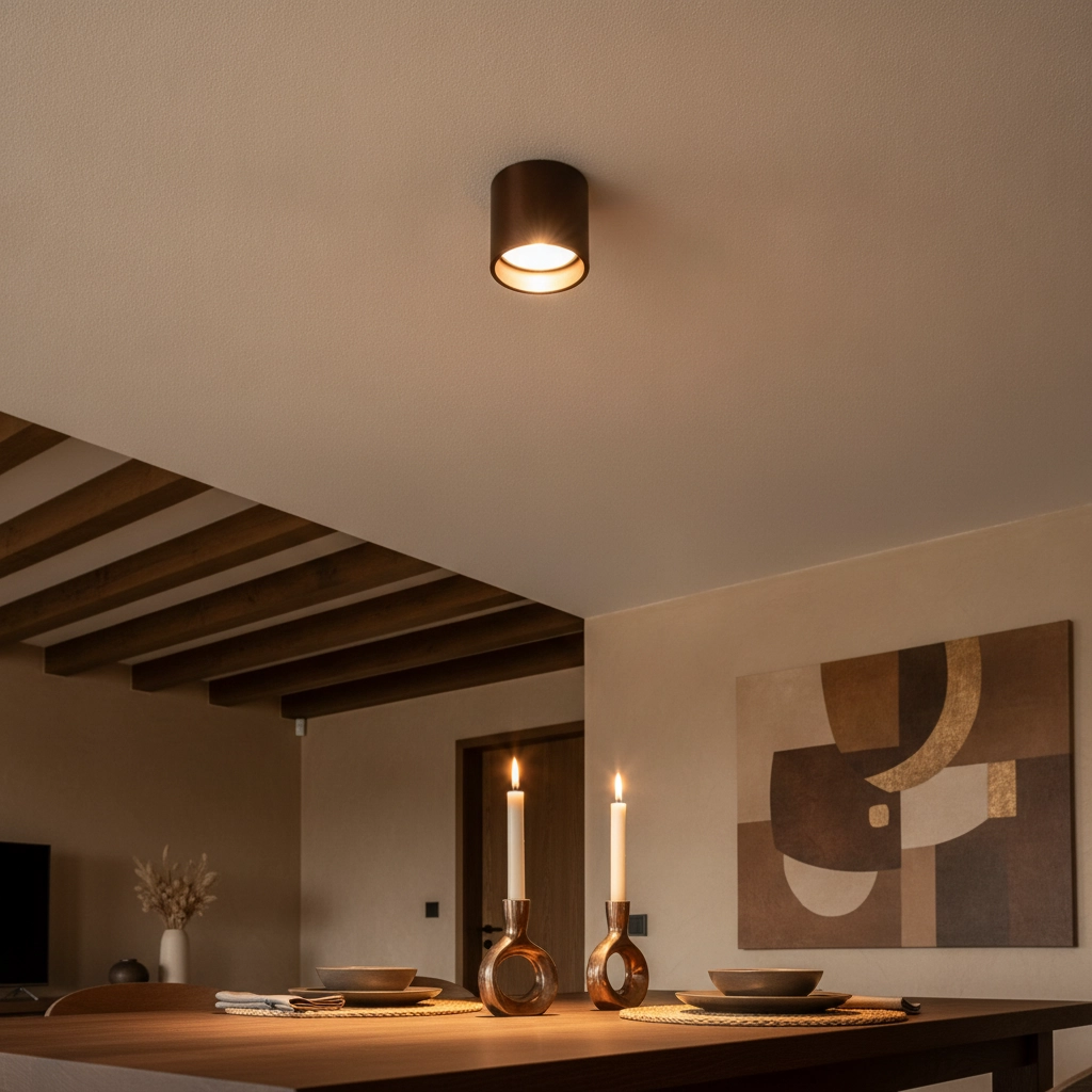 LED ceiling spotlight Orleans bronze
