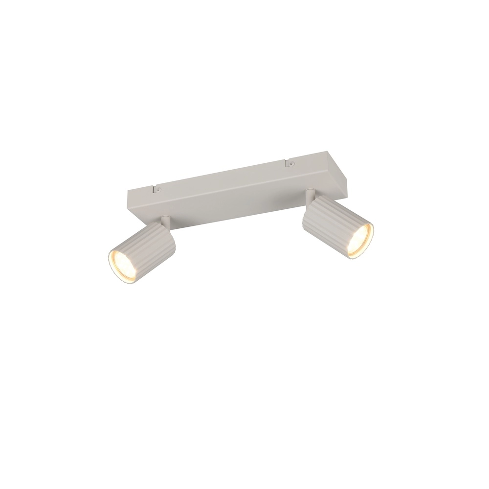 Surface-mounted spot Soka 2-light grey