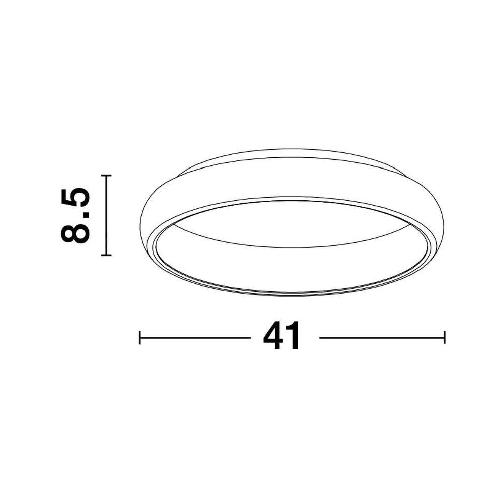Ceiling lamp Albi grey Ø 41cm Lyora 5212017419507